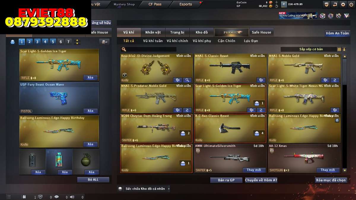 shop acc cf uy tin gia re